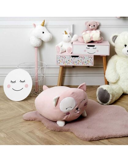 Peluche coussin chat